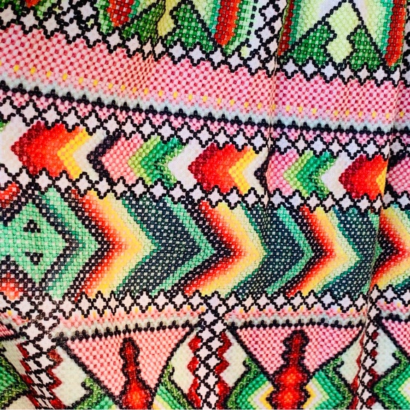 Farm Rio Colorful Geometric Patterned Dress - Picture 10 of 15